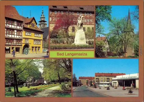 Bad Langensalza Erfurter Straße Klagetor, Karl-Liebknecht-Platz, Kaufhalle 1982