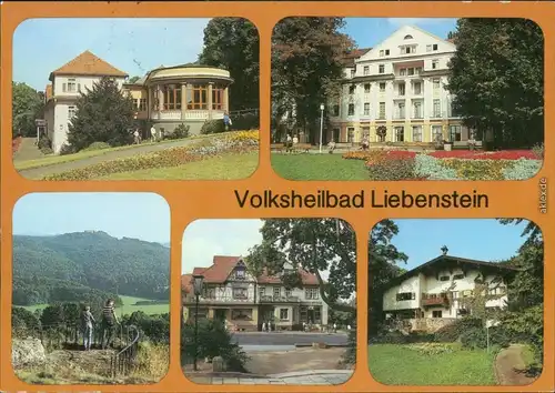 Bad Liebenstein Kurverwaltung Burgruine, Theatercafé, Klubhaus 1989