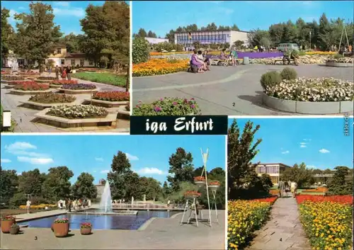Ansichtskarte Erfurt Internationale Gartenbauausstellung der DDR (IGA) 1977