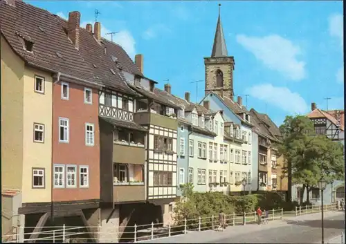 Ansichtskarte Erfurt Krämerbrücke an  1977