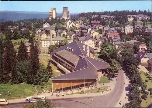 Ansichtskarte Oberhof (Thüringen) Blick vom Erholungsheim "Rennsteig" 1977
