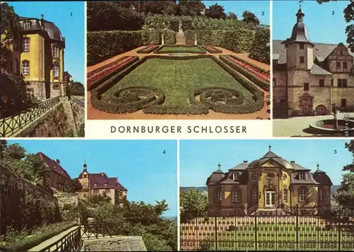 Dornburger-Camburg 1. Rokokoschloß  Park, 3. Renaissanceschloß, 4.   1976