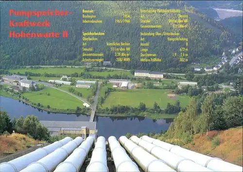Hohenwarte-Kaulsdorf Hohenwartetalsperre mit Pumpspeicherkraftwerk 1999