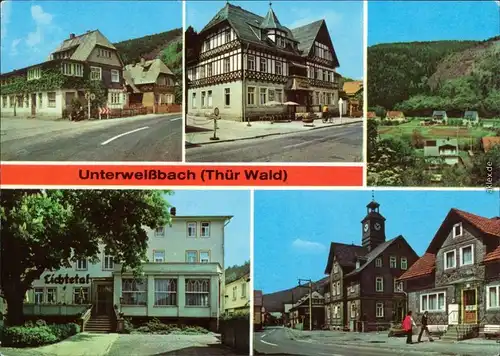 Unterweißbach Klubraum, FDGB-Erholungsheim, Teilansicht,  Thälmann-Straße 1977