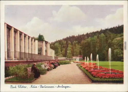 Ansichtskarte Bad Elster Neue-Brunnen-Anlagen 1958