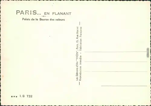 CPA Paris Palais de la Bourse des valeurs 1962