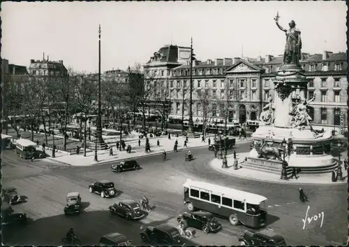 CPA Paris Place de la Republique 1962
