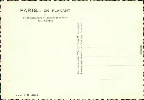 CPA Paris Brücke/Pont Alexandre III, Esplanade und Hotel 1962