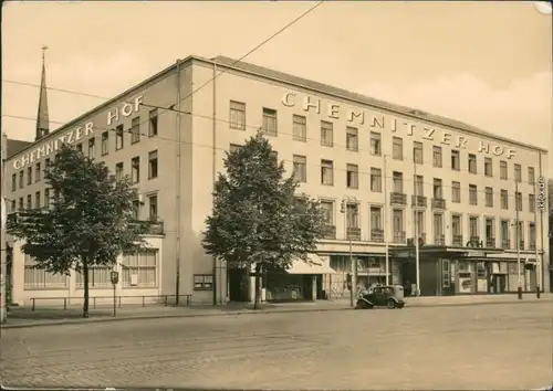 Ansichtskarte Chemnitz Hotel Chemnitzer Hof (Interhotel) 1968