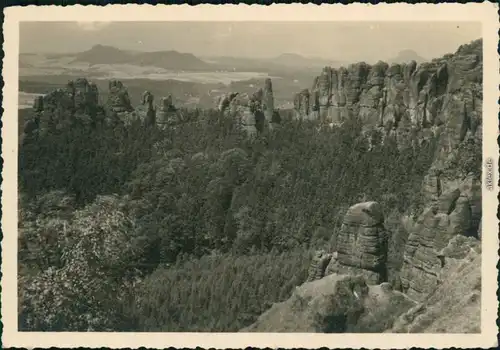 Ansichtskarte Bad Schandau Schrammsteine 1950