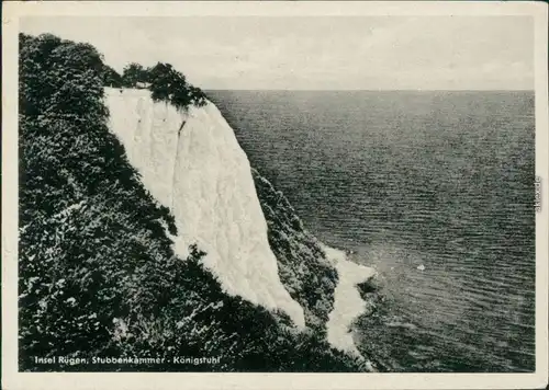 Ansichtskarte Stubbenkammer-Sassnitz Saßnitz Königsstuhl 1951