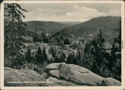 Ansichtskarte Schierke Blick auf den Ort 1961