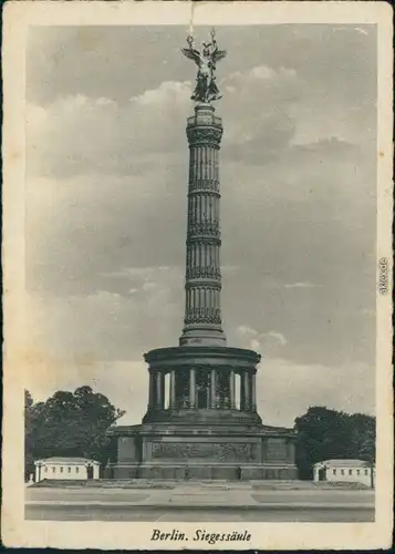 Ansichtskarte Mitte-Berlin Partie an der Siegessäule 1940 