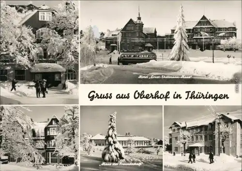 Oberhof (Thüringen) Hotel "Ernst-Thälmann-Haus", "Haus der Freundschaft" 1969