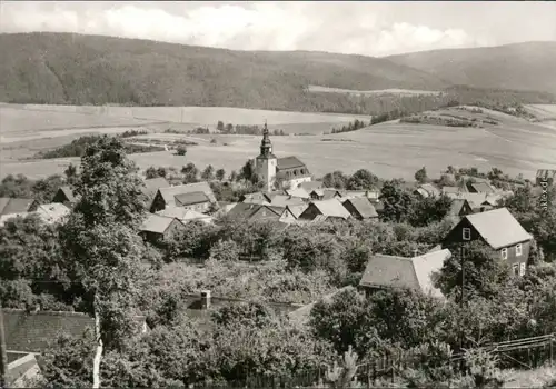 Ansichtskarte Meura Blick auf den Ort 1971