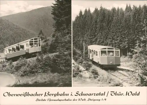 Lichtenhain Bergbahn-Oberweißbach Oberweißbacher Bergbahn 2Bild 1969