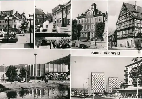 Suhl Steinweg, Rathaus, ehem. Rathaus, Stadthalle, Wilhelm-Pieck-Straße 1981