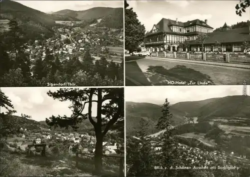 Sitzendorf Panorama, HO-Hotel "Zur Linde", Schöne Aussicht mit Sorbitztal 1969