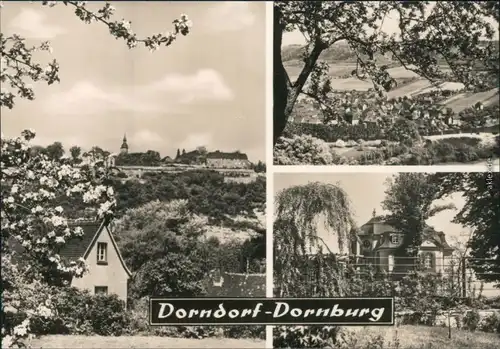 Dornburg-Dornburg-Camburg Panorama-Ansichten, Dornburger Schloss 1974