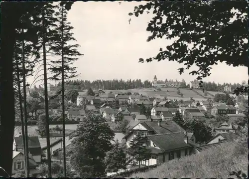 Ansichtskarte Finsterbergen-Friedrichroda Blick zum Ort 1960