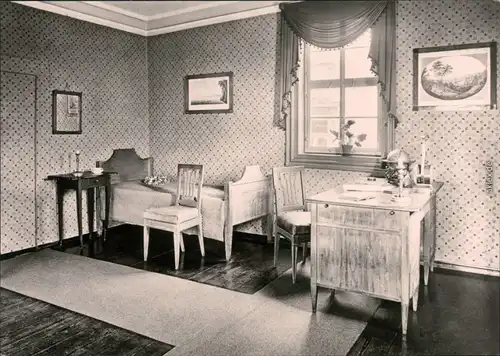 Ansichtskarte Weimar Schillerhaus - Arbeits- und Sterbezimmer 1973