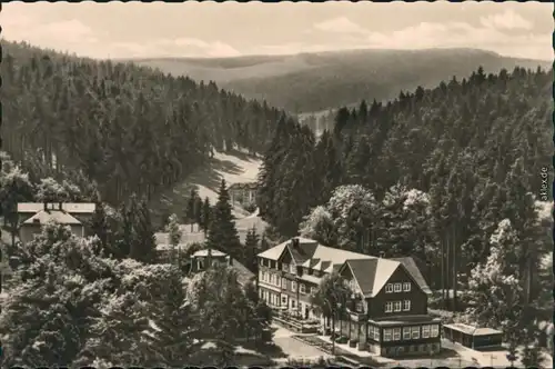 Ansichtskarte Friedrichroda Blick zum Kühlen Tal 1957