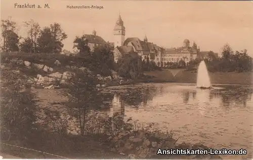 Ansichtskarte Westend-Frankfurt am Main Hohenzollern-Anlage 1916