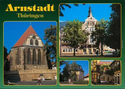 Arnstadt Bachkirche, Rathaus, Himmelfahrtskirche, Zur weissen Lilie 2000