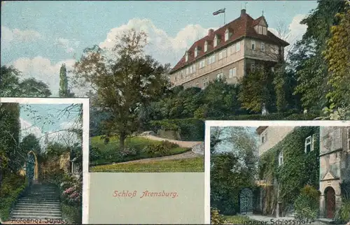 Ansichtskarte Steinbergen-Rinteln Schloss Arensburg 1910