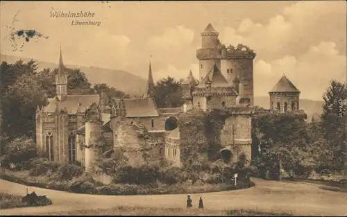 Ansichtskarte Bad Wilhelmshöhe-Kassel Cassel Löwenburg 1912
