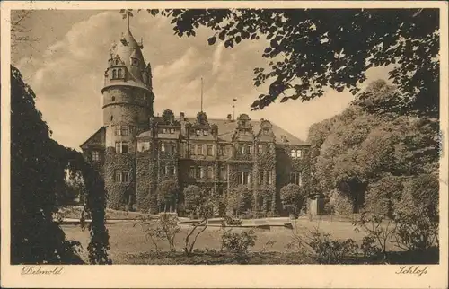 Ansichtskarte Detmold Schloss 1936
