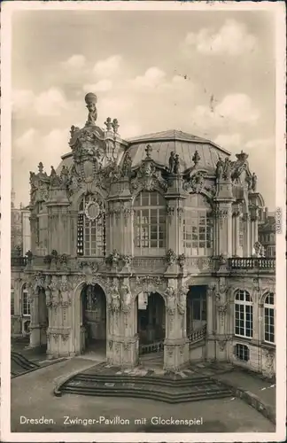 Innere Altstadt-Dresden Dresdner Zwinger - Pavillon mit Glockenspiel 1939