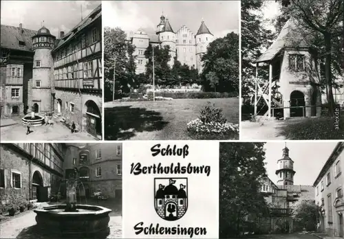 Ansichtskarte Schleusingen Schloss Bertholdsburg 1990