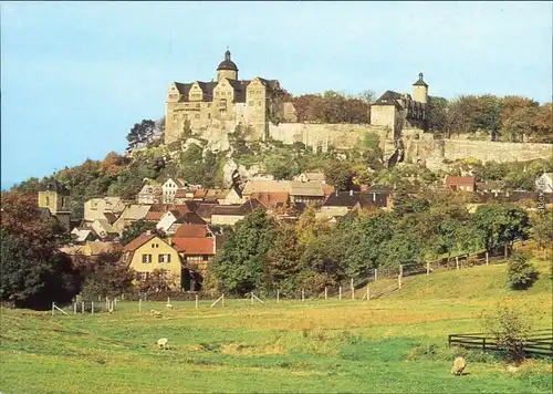 Ansichtskarte Ranis Burg Ranis mit der Altstadt 1999