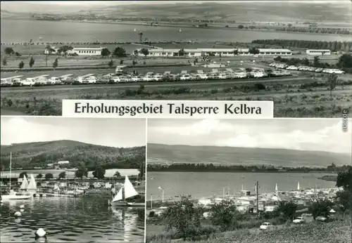 Kelbra (Kyffhäuser) Talsperre - Parkplatz, Segelboote, Campingplatz 1978
