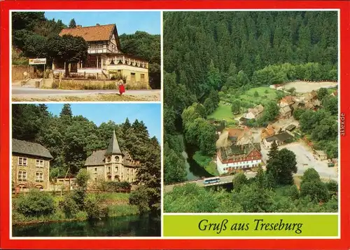 Treseburg HO-Gaststätte Burgstieg, An der Heide, Teilansicht 1989