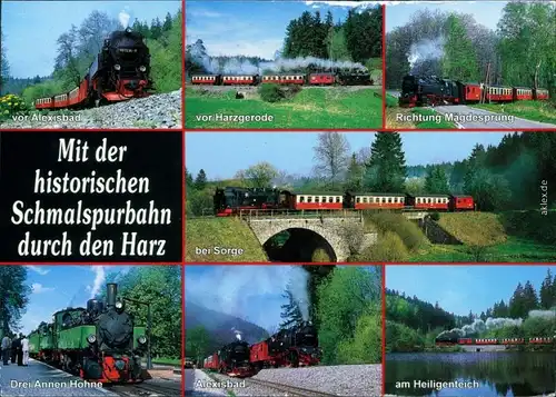 Ansichtskarte  Schmalspurbahn im Harz 2001