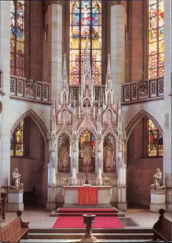 Ansichtskarte Lutherstadt Wittenberg Schloßkirche: Altar Ansichtskarte 1986