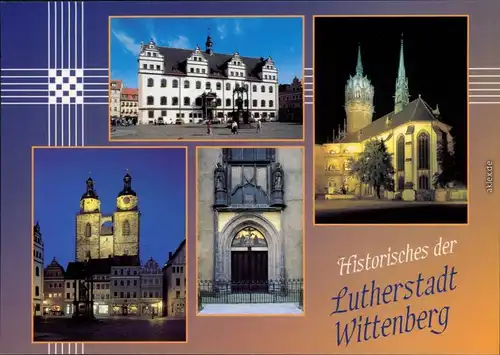 Wittenberg Rathaus, Evangelische Schloßkirche,   Thesentüre von 1858 1995
