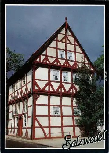 Ansichtskarte Salzwedel Fachwerkhaus von 1586 - rekonstruiert 1995