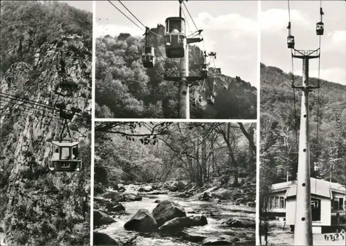 Thale (Harz) Personenschwebebahn zw. Bodetal u. Hexentanzplatz 1980