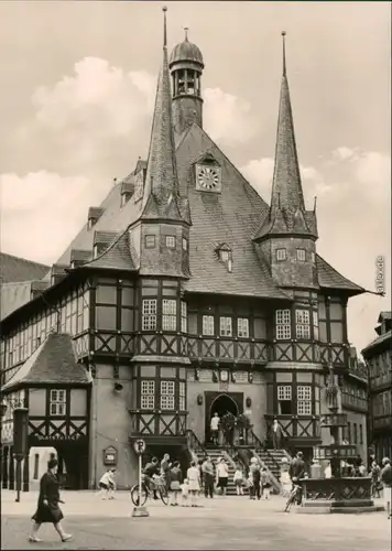 Ansichtskarte Wernigerode Rathaus 1975