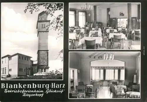 Ansichtskarte Blankenburg (Harz) Betriebsferienheim "Glückauf" 1984