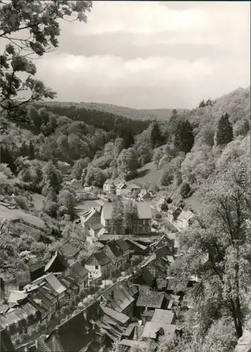 Ansichtskarte Stolberg (Harz) Panorama-Ansicht 1977