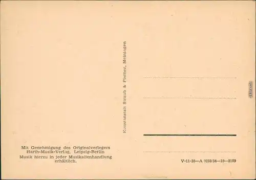 Ansichtskarte  Liedansichtskarte "Köhlerliesel" 1954