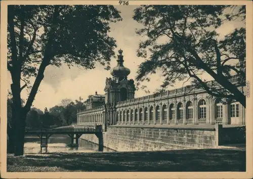 Innere Altstadt-Dresden Dresdner Zwinger - Wall mit Kronentor 1932