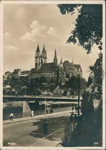 Ansichtskarte Meißen Schloss Albrechtsburg, Dom 1930