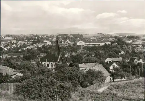 Ansichtskarte Hettstedt (Südharz) Blick auf den Ort 1977