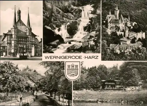 Wernigerode Rathaus, Steinerne Renne, Schloß, Christianental 1975