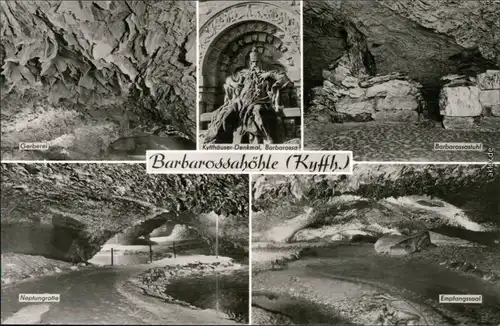 Ansichtskarte Rottleben (Thüringen) Kyffhäuser und Barbarossahöhle 1975